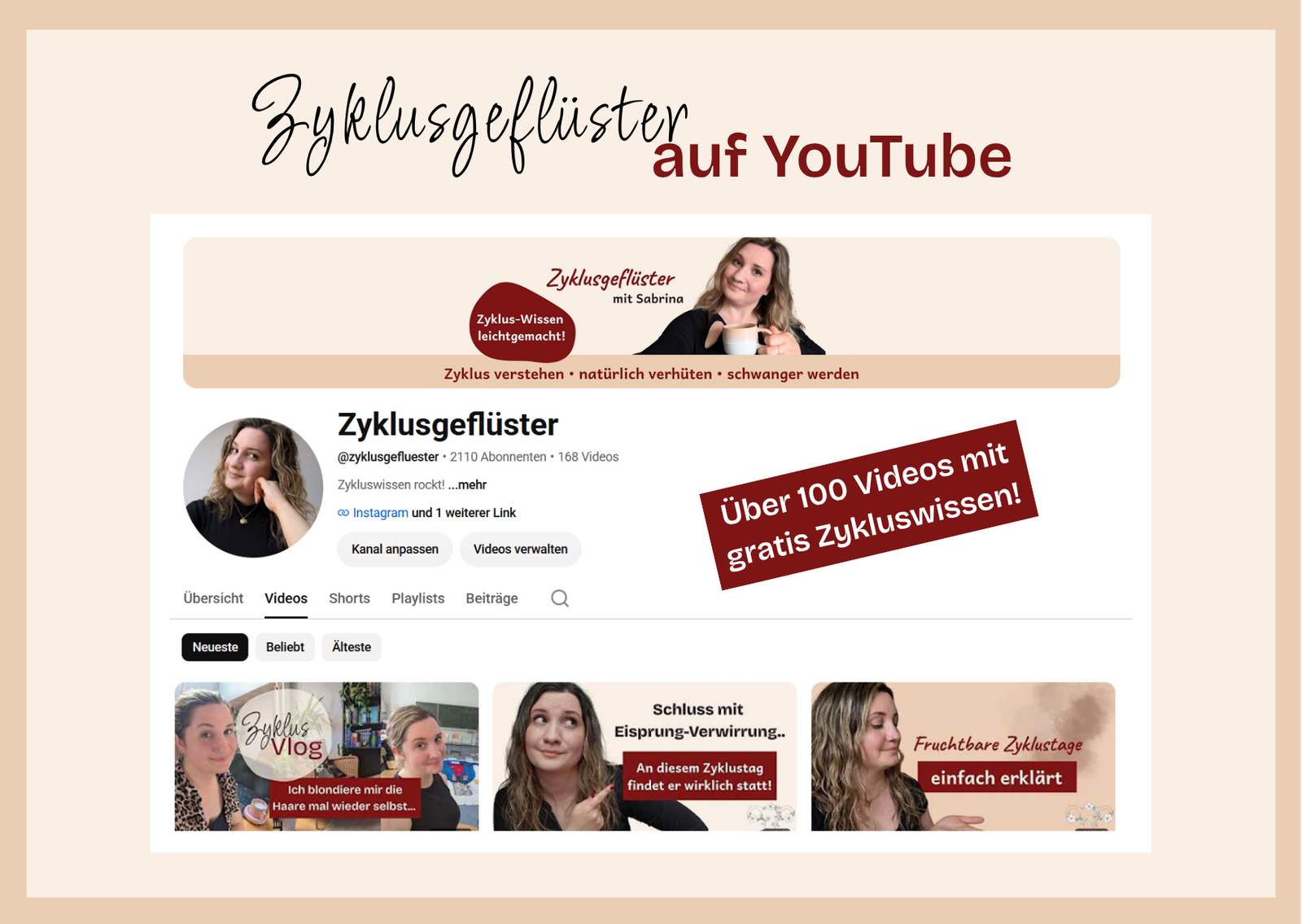 Zyklusgeflüster auf Youtube